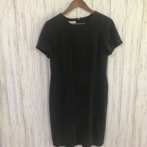 Dana Buchmand Gray Silk Sheath dress 10